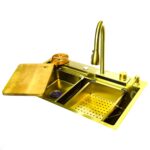 سینک آبشاری ولومی طلایی