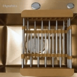 سینک تک لگن ۴۰×۴۰ طلایی