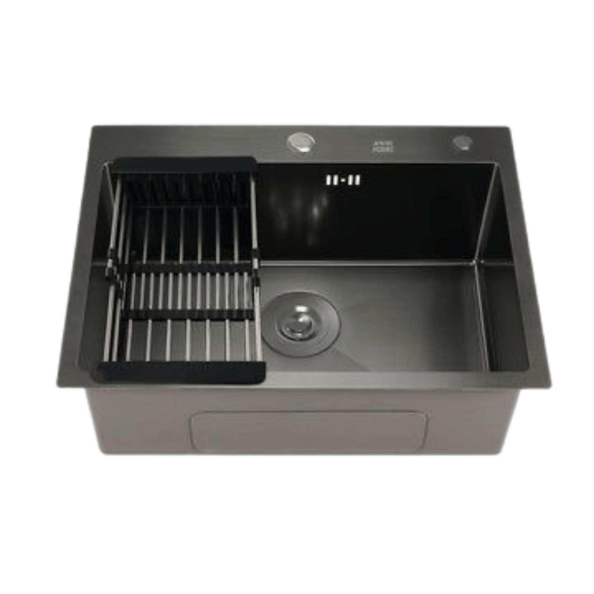 سینک تک لگن ۴۰×۴۰ استیل دودی