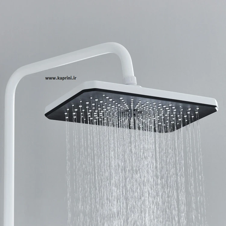 دوش پیانویی دیجیتال رنگ سفید