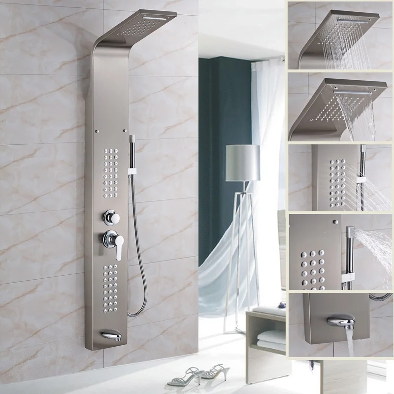 پنل دوش حمام کروم مات