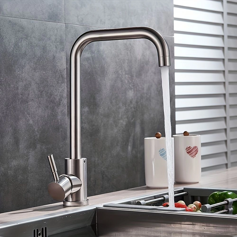 شیر ظرفشویی دوخم کروم مات