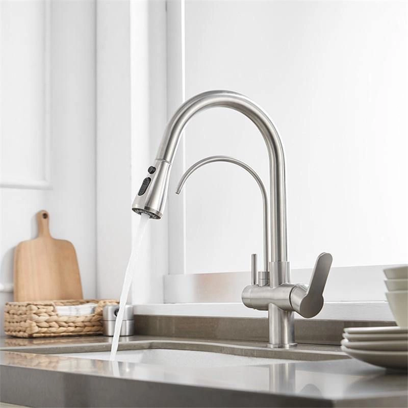 شیر ظرفشویی دومنظوره کروم مات