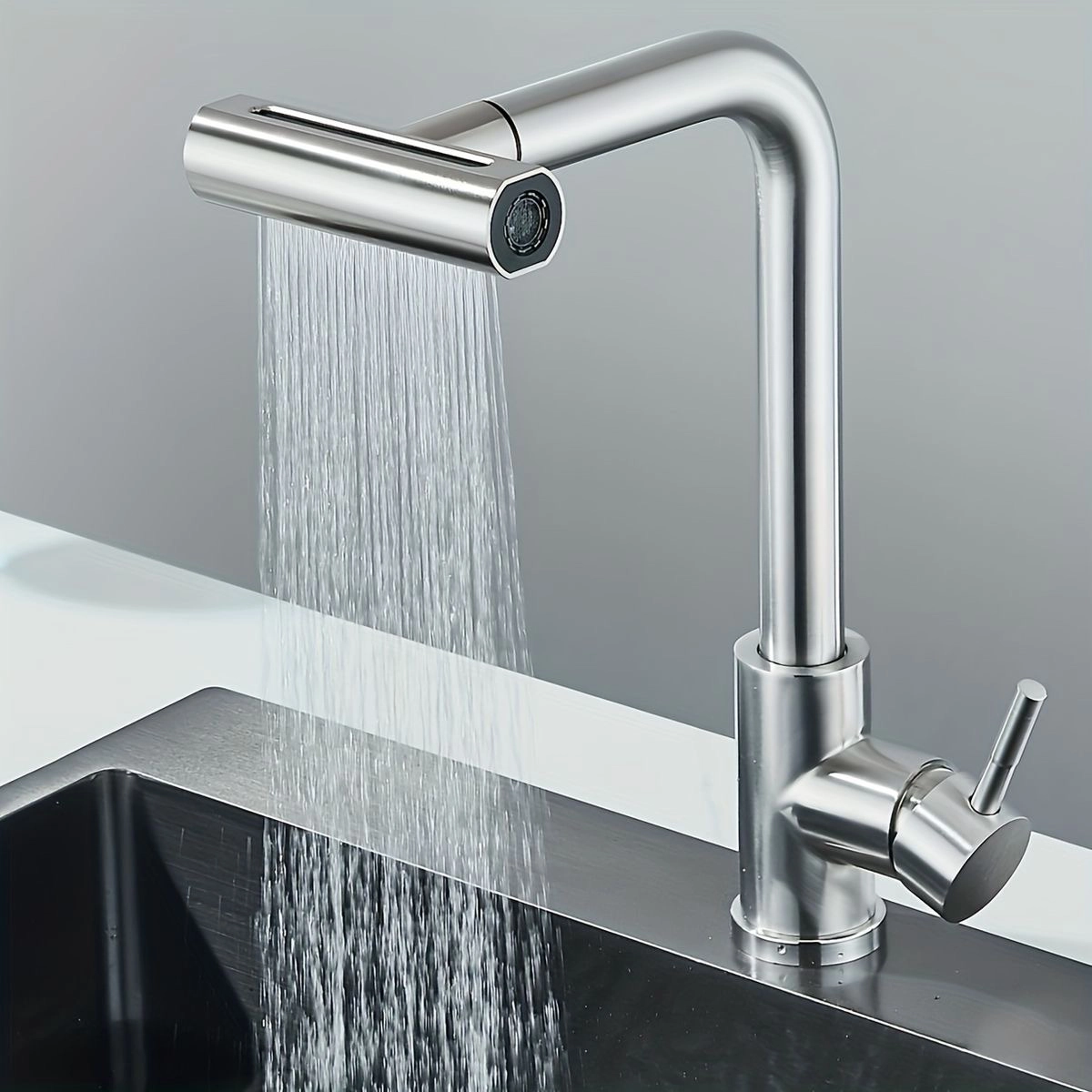 شیر ظرفشویی شاوری چهارحالته کروم