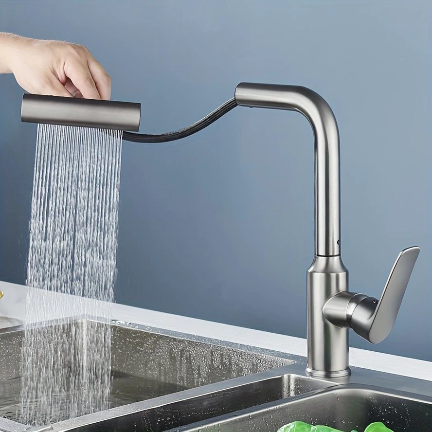 شیر ظرفشویی آبشاری چهارحالته دودی