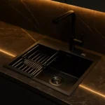 سینک تک لگن ۴۰×۴۰ مشکی