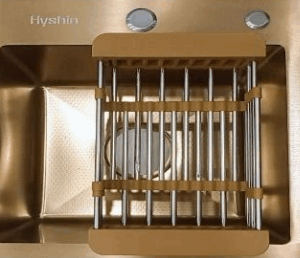 سینک تک لگن ۴۰×۴۰ طلایی