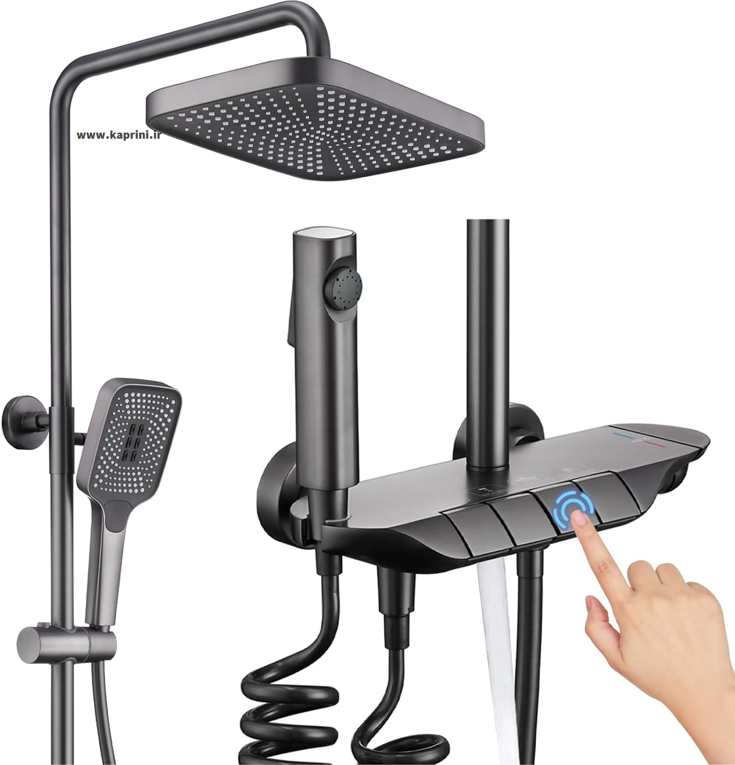 دوش پیانویی دیجیتال رنگ مشکی