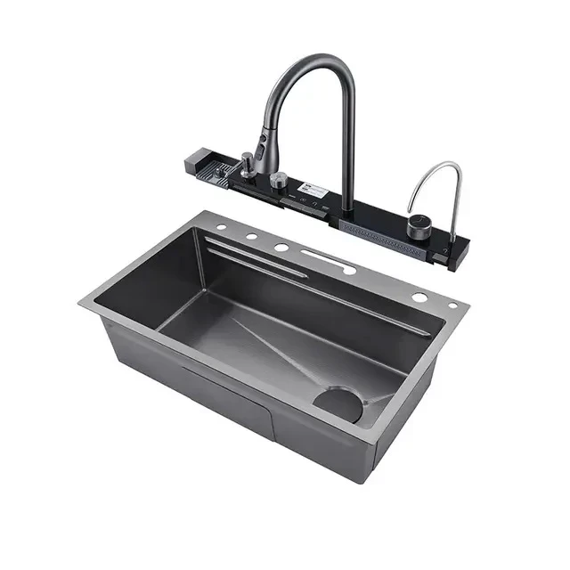 سینک پیانویی 5 کلید دودی (با قطعات برنجی و گارانتی)